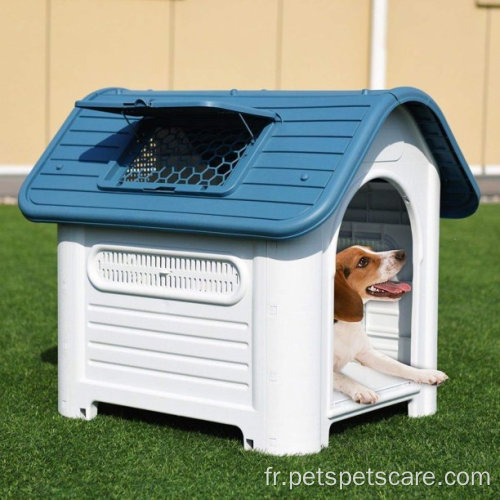 Plastique en plastique imperméable Cat Kennel House Outdoor Pet